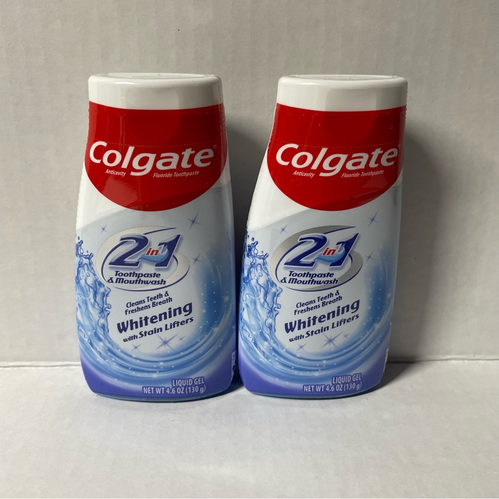 🦋$5🦋 Colgate 2-in-1 liquid gel 4.6 oz, bundle of 2